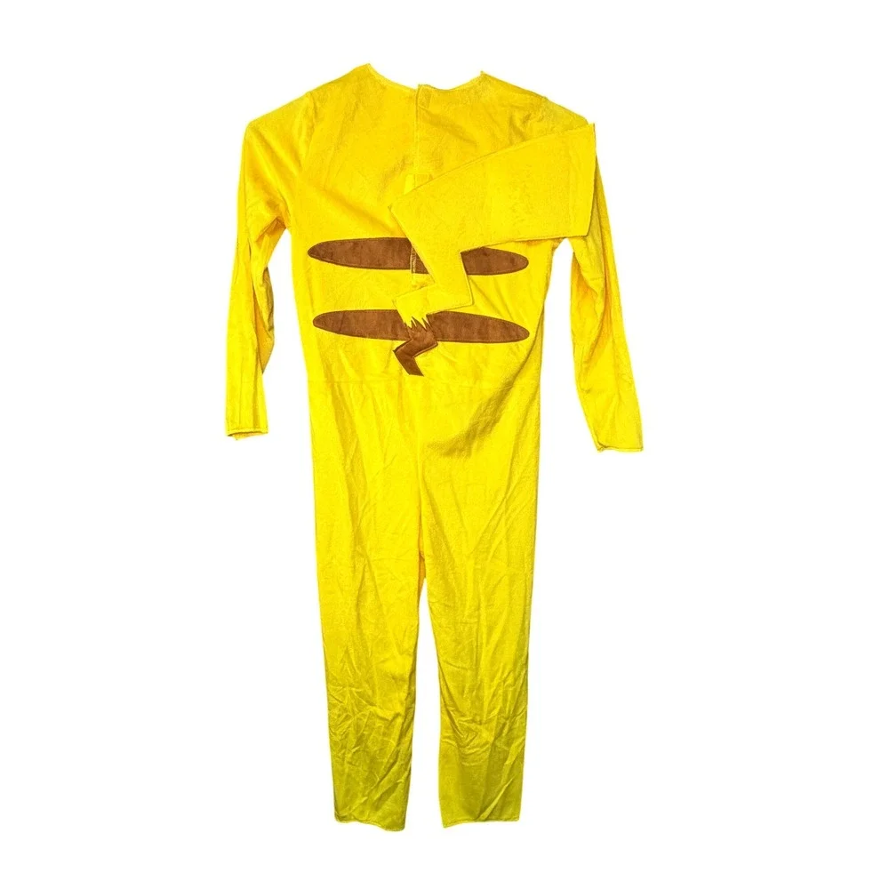 2019 Disguise Pokemon Pikachu Jumpsuit Costume Yellow Size L 10-12 NO Mask